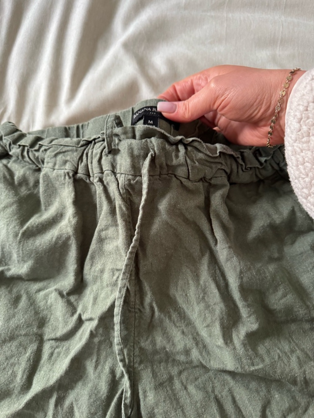 Banana Republic Olive Green Cargo Shorts